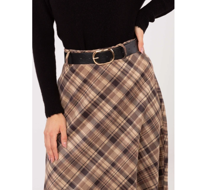 Spódnica MI SD model 21791094 camelowy - FPrice Spódnica MI SD model 21791094 camelowy - FPrice