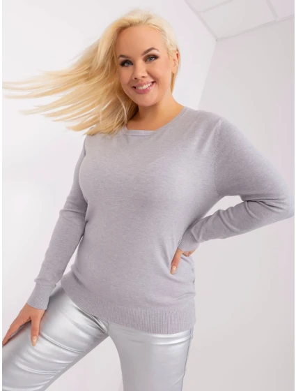 Sweter PM SW PM model 19319067 szary - FPrice Sweter PM SW PM model 19319067 szary - FPrice