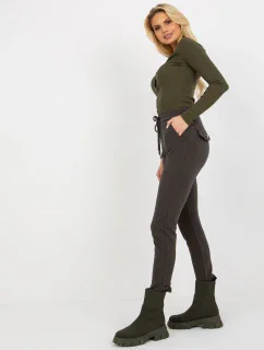 Tepláky RV DR 8369.89P tmavá khaki