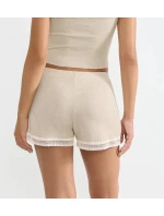 Dámské šortky GO Ribbed Short - GRAY - sv. béžové M013 - SLOGGI Dámské šortky GO Ribbed Short - GRAY - sv. béžové M013 - SLOGGI