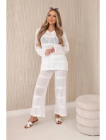 Plážový set z bílý model 20247412 - K-Fashion Plážový set z bílý model 20247412 - K-Fashion