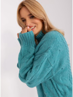 Sweter AT SW 2367 1.35P turkusowy