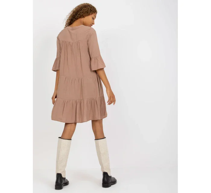 Šaty D73761M30214A3 tmavě lila