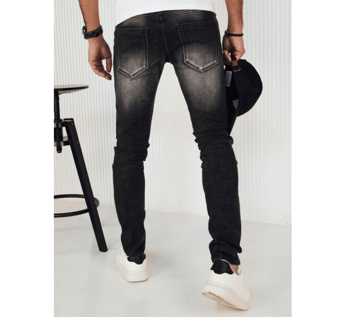 Pánské tmavě šedé džínové kalhoty Dstreet UX4151