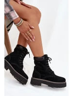 Dámské semišové workery Big Star – černé Dámské semišové workery Big Star – černé