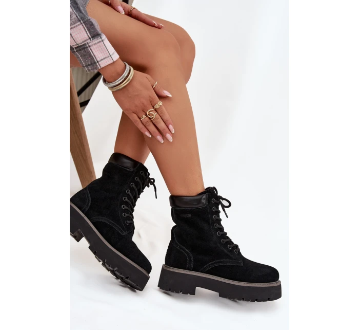 Dámské semišové workery Big Star – černé Dámské semišové workery Big Star – černé