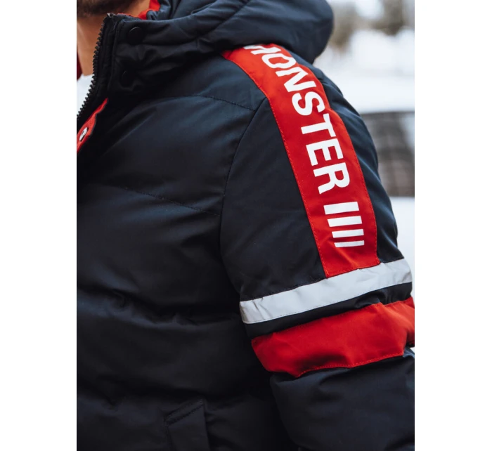 Pánská prošívaná zimní bunda tmavě modrá FashionStreet TX4566