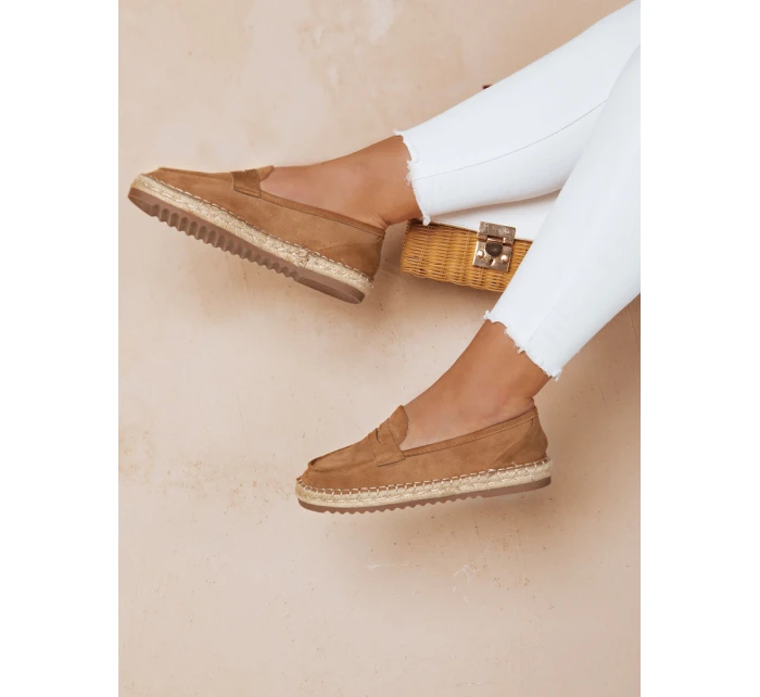 Dámské espadrilky JUDANA camel FashionStreet ZY0639