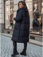 Dámský oversize kabát NADIA prošívaný černý FashionStreet TY4542z