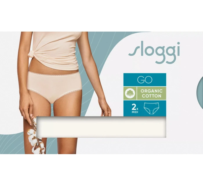 Dámské kalhotky GO Midi C2P WHITE bílé model 22025832 - Sloggi Dámské kalhotky GO Midi C2P WHITE bílé model 22025832 - Sloggi