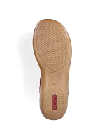Kožené pohodlné sandály W model 22119032 red - Rieker