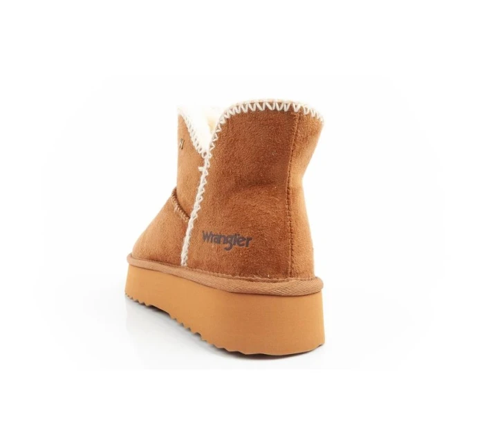 Wrangler Elsa zimní kotníkové boty zateplené pohodlné módní hnědé Wrangler Elsa zimní kotníkové boty zateplené pohodlné módní hnědé