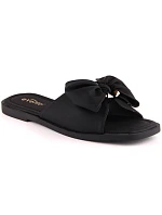 Dámské ploché žabky s mašlí černé eVento model 22096558 Dámské ploché žabky s mašlí černé eVento model 22096558