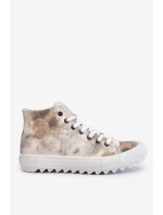 Dámské tenisky High Big Star LL274047 Bílá a zelená