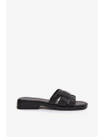 Dámské nazouváky na nízkém podpatku černé model 21900494 - Boto