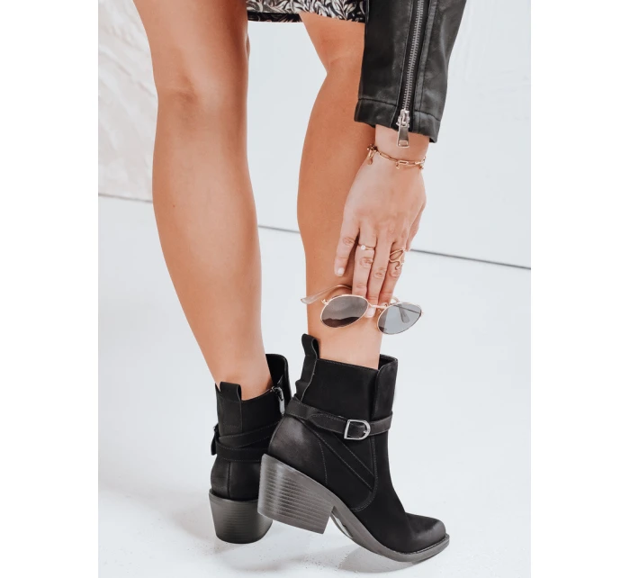 Dámské černé boty FashionStreet ZY0516 Dámské černé boty FashionStreet ZY0516