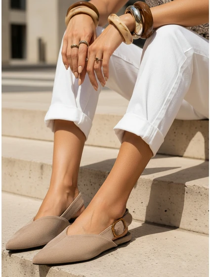 FashionStreet khaki dámské boty ZY1338 FashionStreet khaki dámské boty ZY1338