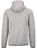 PA 365 Pánská pletená fleecová bunda s kapucí model 22423397 light grey melange - Kariban ProAct PA 365 Pánská pletená fleecová bunda s kapucí model 22423397 light grey melange - Kariban ProAct