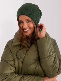 Tmavě zelená dámská pletená čepice
