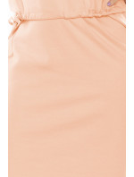 Šaty s límečkem Numoco AGATA - růžové