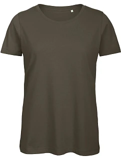 B&C Inspire T /women_° Dámské tričko Medium Fit z bio bavlny 01.TW43 khaki