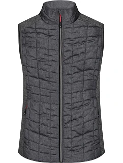 Daiber JN 739 Dámská pletená hybridní vesta 02.0739 grey melange/anthracite melange