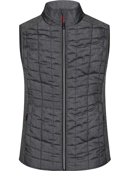 Daiber JN 739 Dámská pletená hybridní vesta 02.0739 grey melange/anthracite melange Daiber JN 739 Dámská pletená hybridní vesta 02.0739 grey melange/anthracite melange