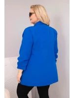 Dámské elegantní sako Plus Size chrpová