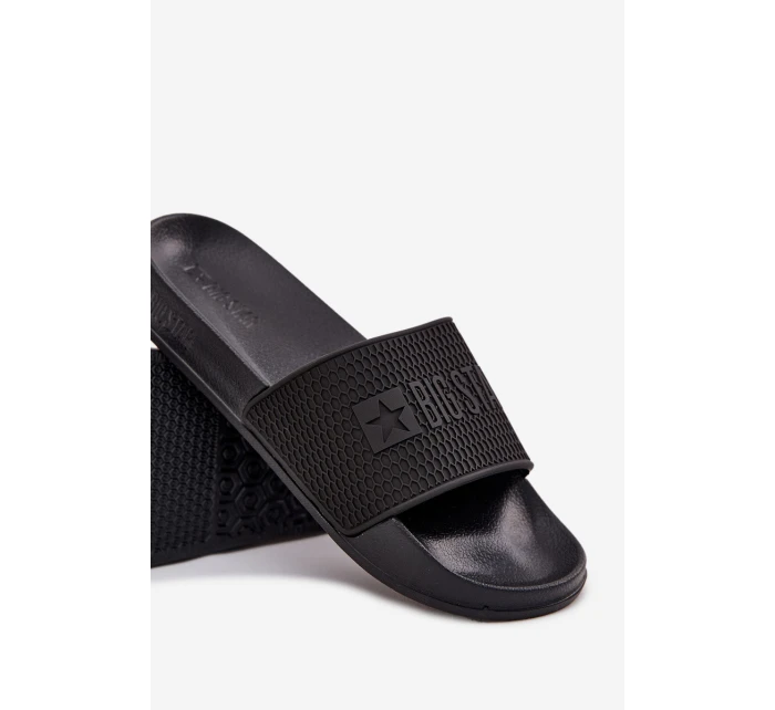 Pánské Pantofle Na Pěnové Podešvi Big Star SS174356 Černé Pánské Pantofle Na Pěnové Podešvi Big Star SS174356 Černé