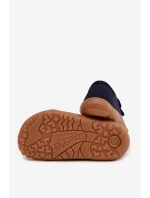 Dětské domácí pantofle Barefoot Froddo Canvas G1700440-2 Tmavě modré Dětské domácí pantofle Barefoot Froddo Canvas G1700440-2 Tmavě modré