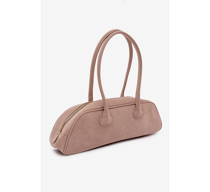 kabelka z imitace semiše s přívěskem Béžová model 22111640 - Flora&Co