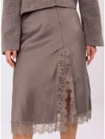 Spódnica MI SD model 21766121 ciemny bezowy - FPrice