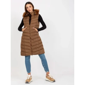 Dámská vesta RV KZ 008.00P hnědá - FPrice Dámská vesta RV KZ 008.00P hnědá - FPrice