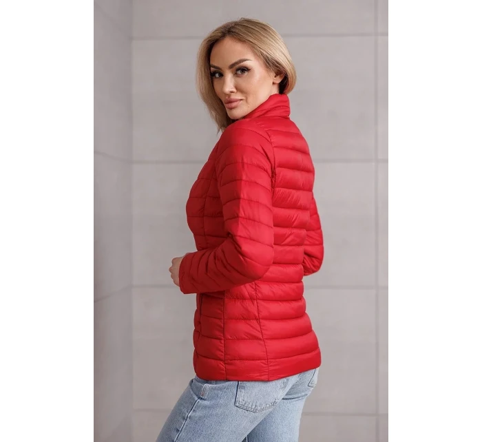 Červená dámská bunda se stojáčkem  model 21135588 - Good looking