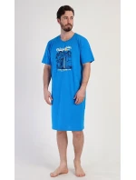 Pánská noční košile s krátkým rukávem California