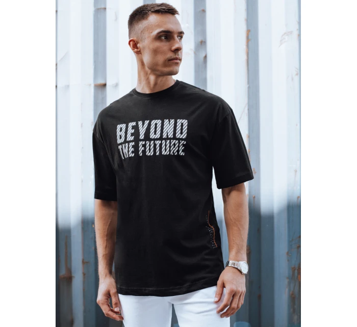 Pánské černé tričko FashionStreet RX5526