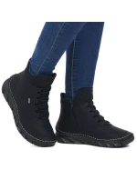 Dámské černé zateplené boty model 21904592 - Rieker