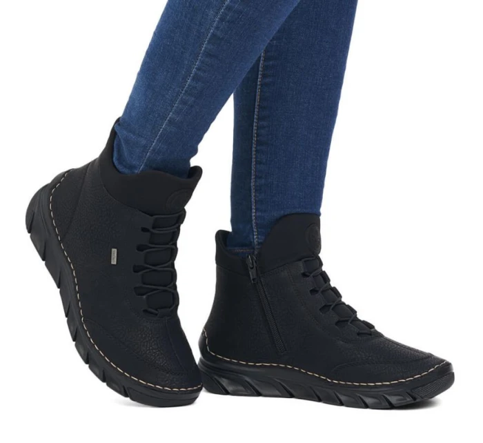 Dámské černé zateplené boty model 21904592 - Rieker