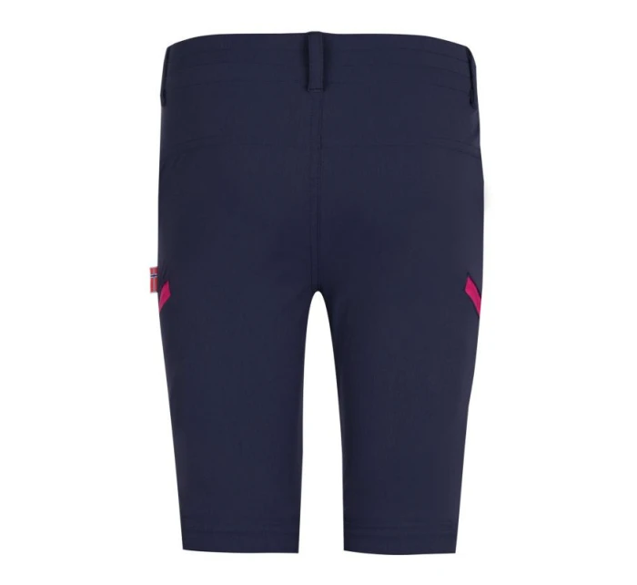 Trollkids Dětské kalhoty Kjerag se zipem chlapec/dívka navy/magenta (177-114)