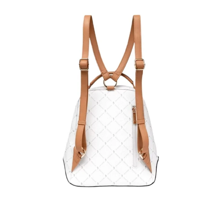 Puccini Monogram Collection Dámská kabelka Batoh White - BLXP0011P-0 Puccini Monogram Collection Dámská kabelka Batoh White - BLXP0011P-0