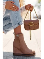 Ozdobené Kožené Boty Na S Bežové model 21633159 - Boto Ozdobené Kožené Boty Na S Bežové model 21633159 - Boto