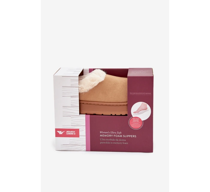 Dámské pantofle s kožíškem Camel Eveline