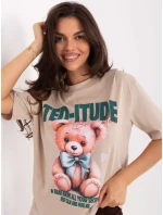 Tričko D12083AI02799A béžová Tričko D12083AI02799A béžová