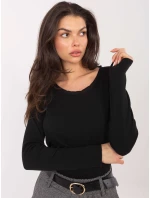 Bluzka BZ czarny model 21776307 - FPrice Bluzka BZ czarny model 21776307 - FPrice