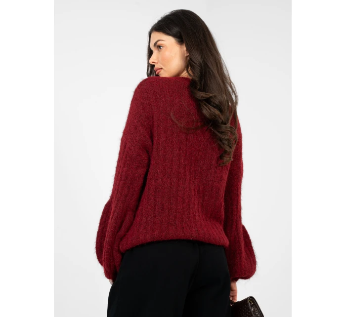 Jumper MI SW 9642.01 bordó Jumper MI SW 9642.01 bordó