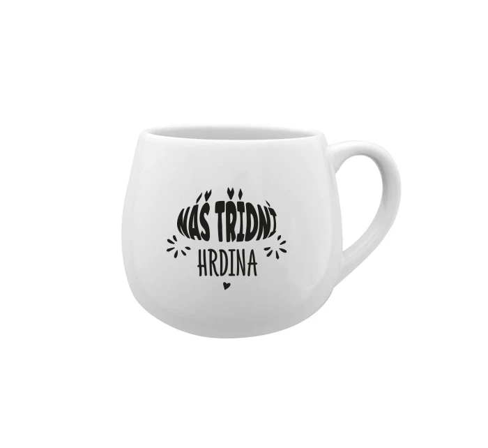 NÁŠ TŘÍDNÍ HRDINA - bílý keramický hrníček 300 ml NÁŠ TŘÍDNÍ HRDINA - bílý keramický hrníček 300 ml