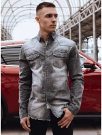 Pánská šedá košile Dstreet model 21977363 - FashionStreet