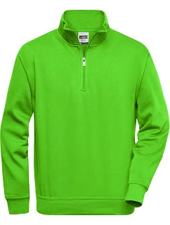 Daiber JN 831 Pracovní mikina s 1/4 zipem 02.0831 lime green