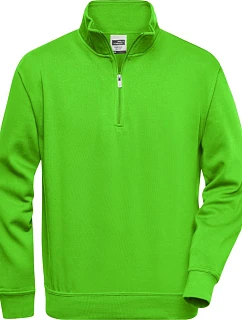 JN Pracovní mikina s 1/4 zipem 02.0 lime green model 22529054 - Daiber