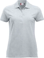 Clique Classic Marion S/S Dámské piqué polo z těžké bavlny 67.8246 ash